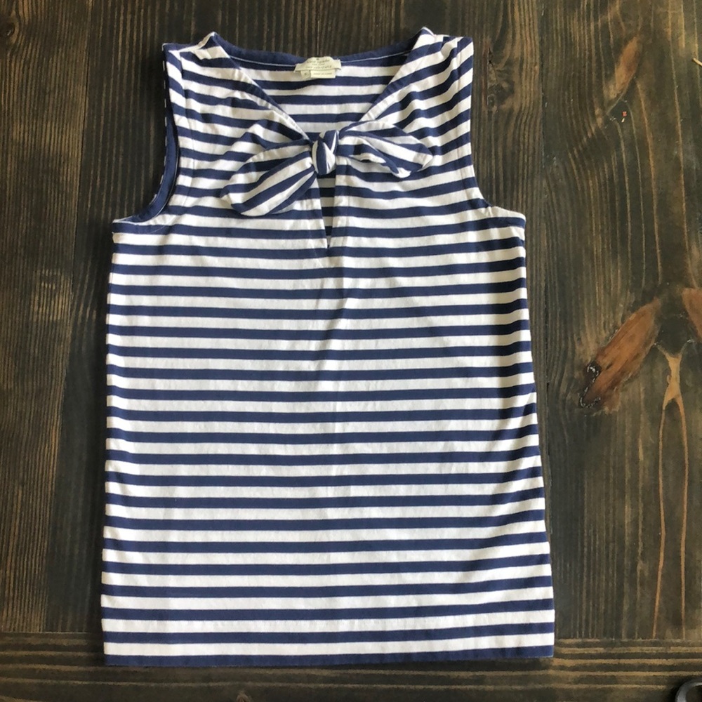 Kate Spade Striped Tank top with Bow Sz. Small